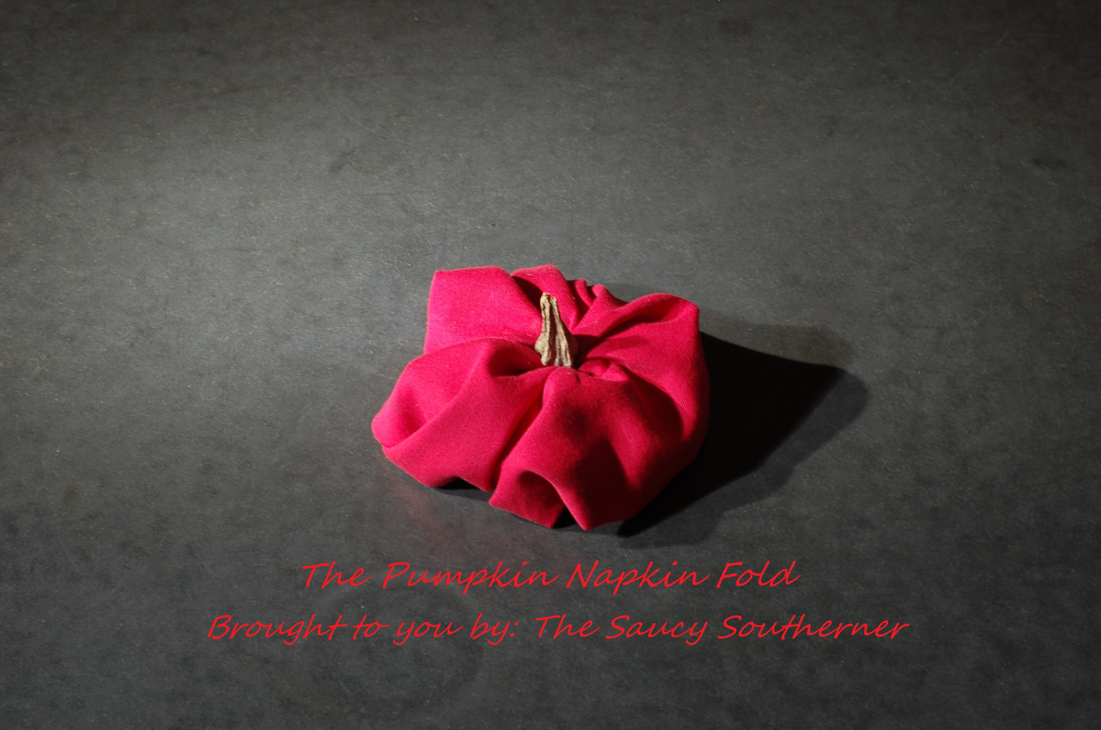 Pumpkin Napkin Fold