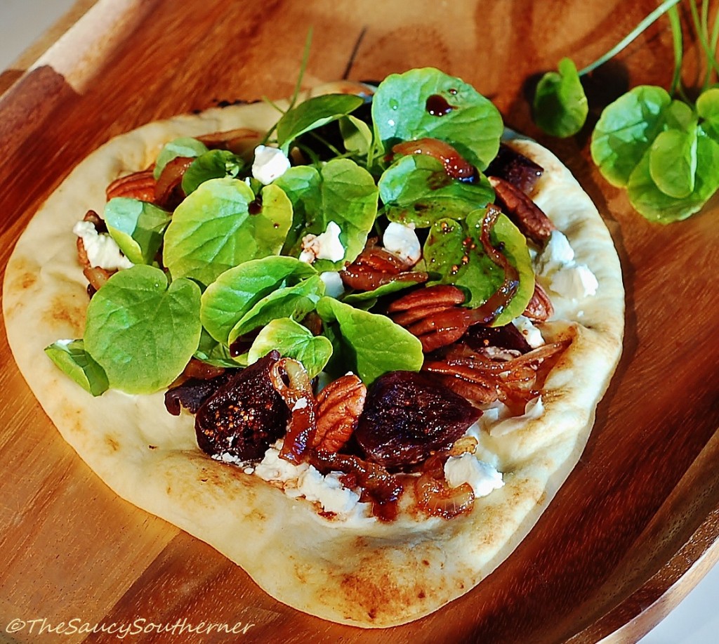Port Wine Fig Caramelized Onion Watercress Salad