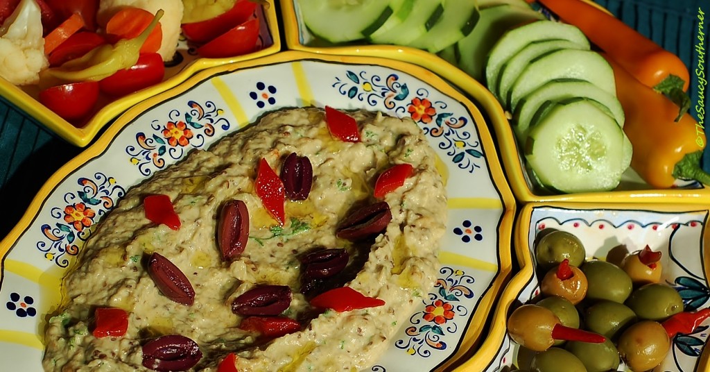 Baba Ganoush recipe, Baba Ghanoush, eggplant, aubergine, tahini, garlic, lemon, dip, spread