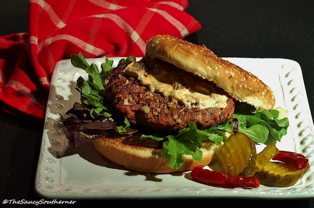 Pork Burger recipe, Pecan-Crusted Pork Burgers, Chipotle, Dried Apricot Burgers