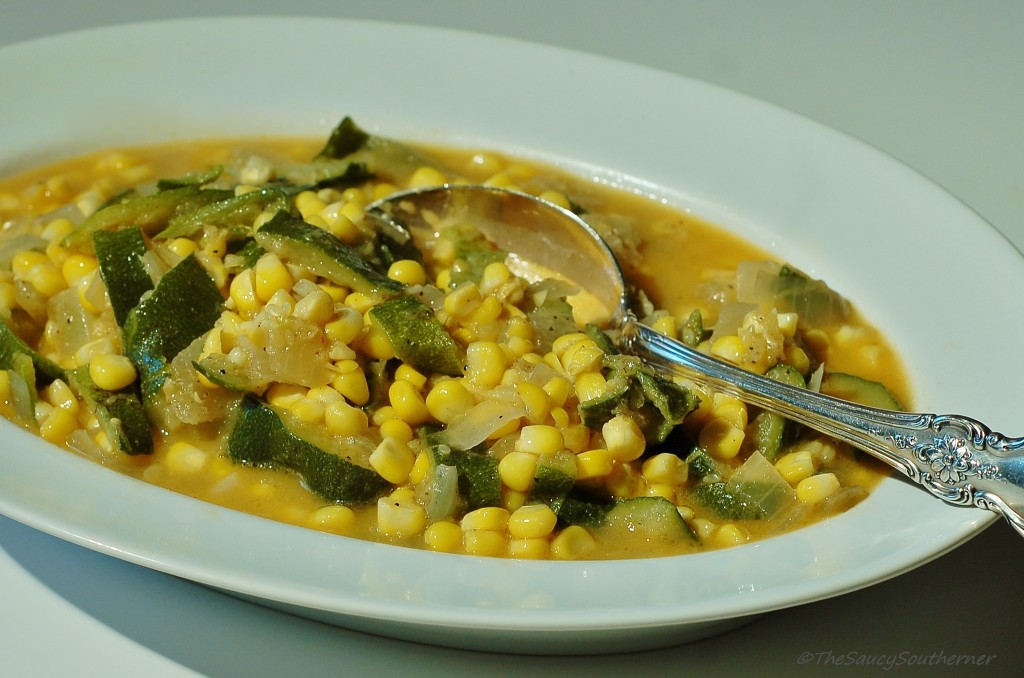 Corn and Zucchini Succotash recipe,  side dish
