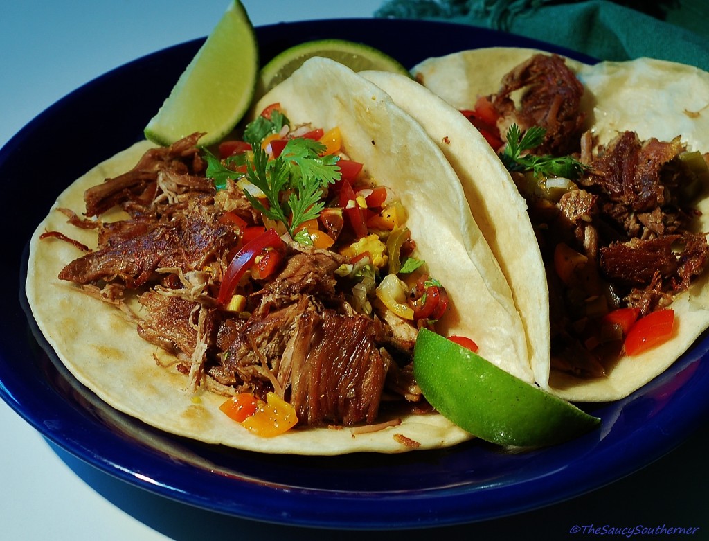 Slow Cooker Carnitas Pork recipe, Crock-Pot recipe, Make-Ahead Cinco de Mayo