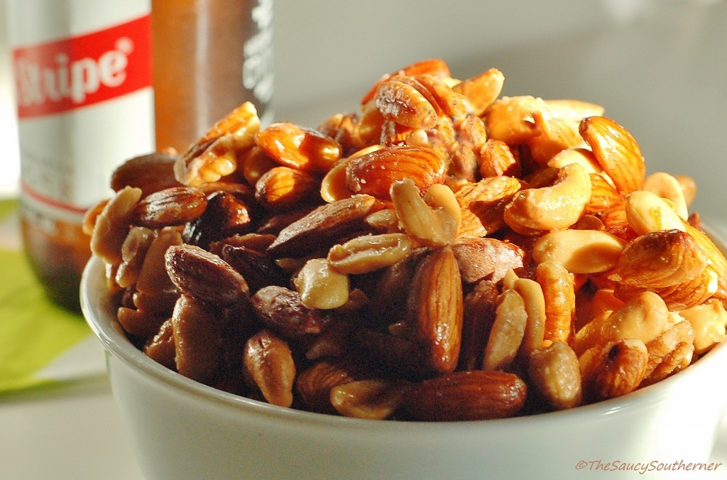 Beer Nuts recipe, easy candied nuts, caramelized nuts