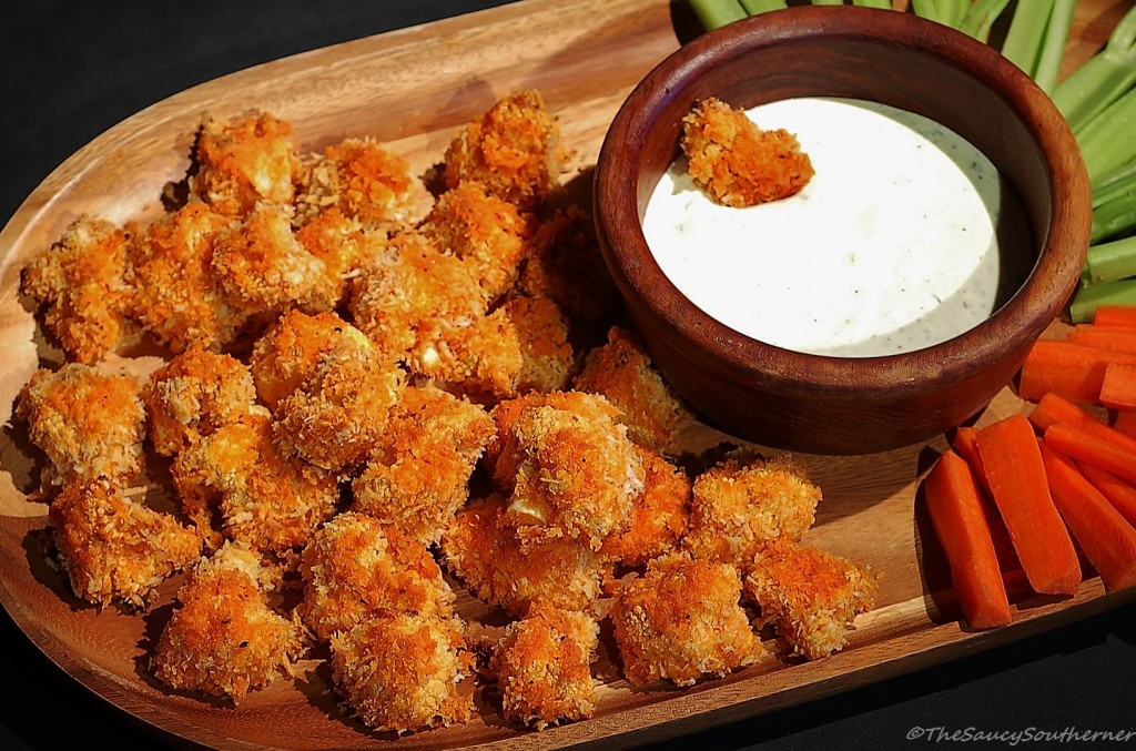 Cauliflower Buffalo Bites Recipe, vegetarian Buffalo Bites