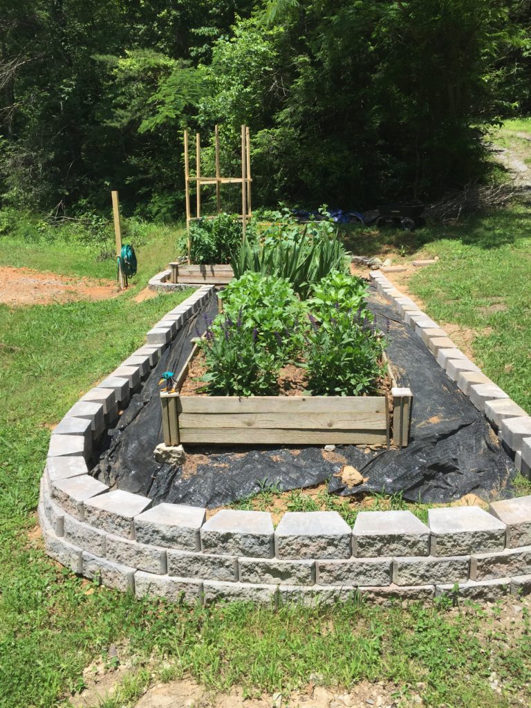 raised bed garden retaining wall